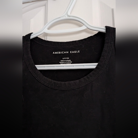 American Eagle Classic High Neck Black Tank - Size Small - Picture 2 of 3